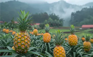 Tiges d'ananas, source naturelle de la broméline